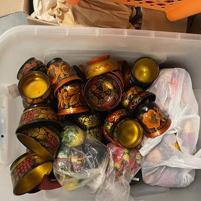 Khokloma Wood Lot-Hundreds of Pieces