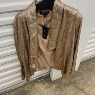 Ladies Rachel Zoe Gold Sparkle Jacket