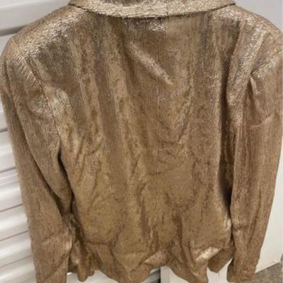Ladies Rachel Zoe Gold Sparkle Jacket