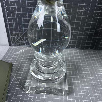 Restoration Hardware Palladian Column Accent Crystal Table Lamp Pair