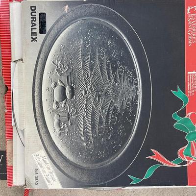 Vintage Duralex Christmas Platter
