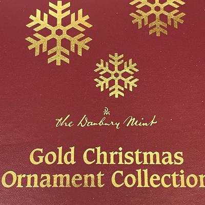 2009 Danbury Mint Gold Christmas Ornament Collection