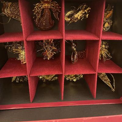 2011 Danbury Mint Gold Christmas Ornament Collection