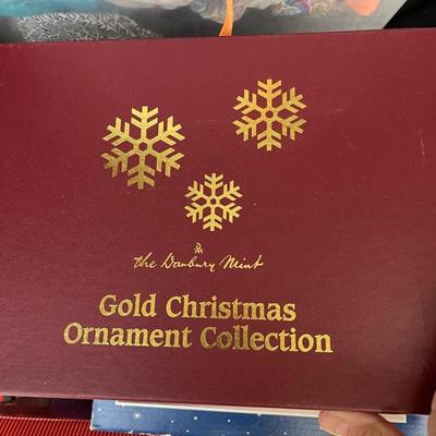2008 Danbury Mint Gold Christmas Ornament Collection