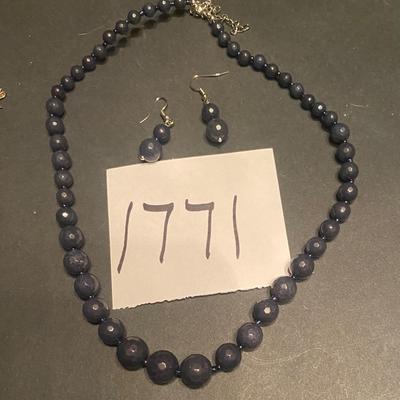 Necklace and Pierced Earrings