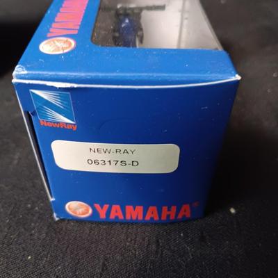 SCALED MODELS OF YAMAHA YZ 125 MOTORCYCLE AND ROAD & TRACK STATE TROOPER CAR