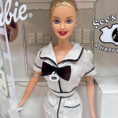 Mattel See’s Candy Barbie Doll NIB