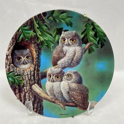 Owl Collector Plate Knowles Peeka Booo Screech Owls Thornburgh
