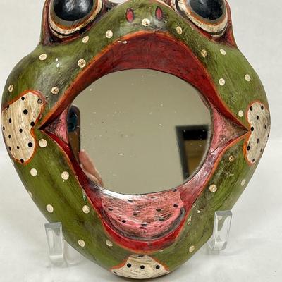 Wide Mouth Frog Mirror Wall Handing