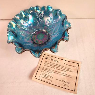 Lot #173 Fenton Art Glass Holly Bowl