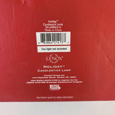 Lenox Holiday Candlestick Lamp w box