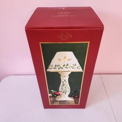Lenox Holiday Candlestick Lamp w box