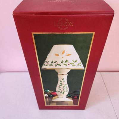 Lenox Holiday Candlestick Lamp w box