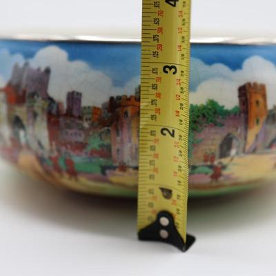 New Hall Pottery Tower of London Fruit Bowl (See Details)