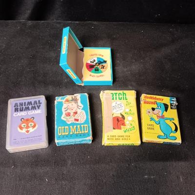 4 OLDER KIDS CARD GAMES AND A TRAVEL GAME