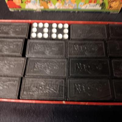 2 SETS OF VINTAGE WOODEN DOMINOES