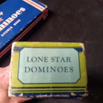 2 SETS OF VINTAGE WOODEN DOMINOES