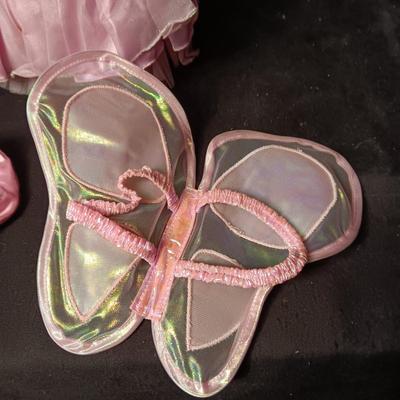 BUILD-A-BEAR RUFFLED DRESS, WINGS AND SHOES