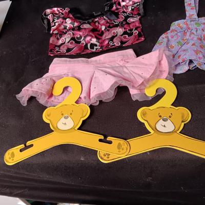 BUILD-A-BEAR CLOTHES AND HANGERS