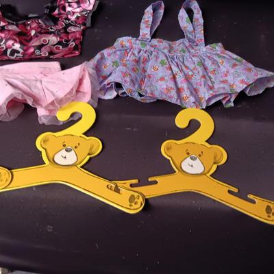 BUILD-A-BEAR CLOTHES AND HANGERS
