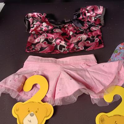 BUILD-A-BEAR CLOTHES AND HANGERS
