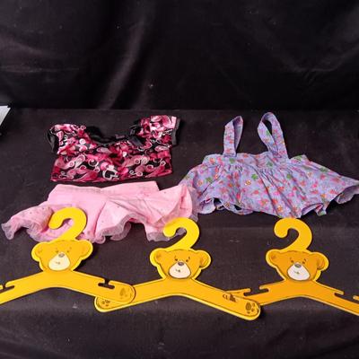 BUILD-A-BEAR CLOTHES AND HANGERS