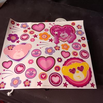 BUILD-A-BEAR CLOTHES, HAT, HANGERS AND STICKERS