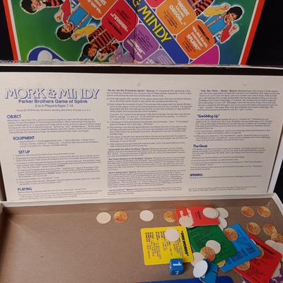 MORK & MINDY BOARD GAME AND LIKE NEW OUIJA BOARD