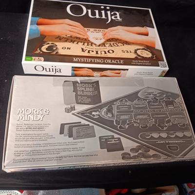 MORK & MINDY BOARD GAME AND LIKE NEW OUIJA BOARD