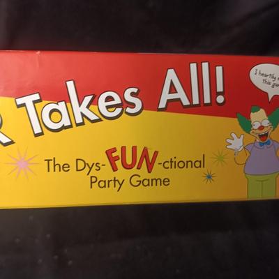 THE SIMPSONS "LOSER TAKES ALL! BOARD GAME