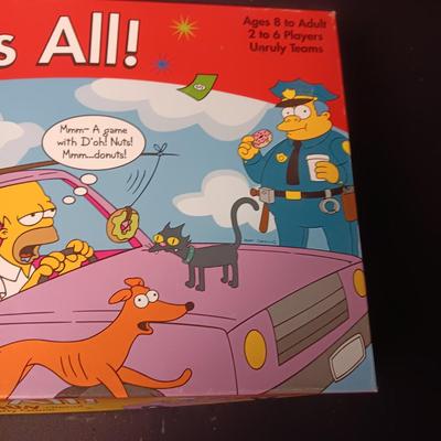 THE SIMPSONS "LOSER TAKES ALL! BOARD GAME