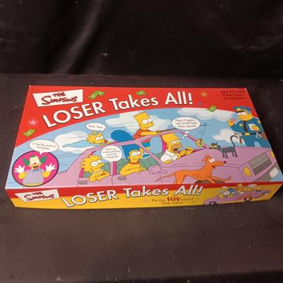 THE SIMPSONS "LOSER TAKES ALL! BOARD GAME