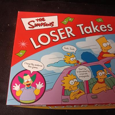 THE SIMPSONS "LOSER TAKES ALL! BOARD GAME