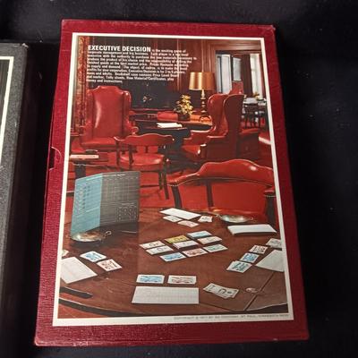 1967 FACTS IN FIVE AND 1971 EXECUTIVE DECISION BOARD GAMES