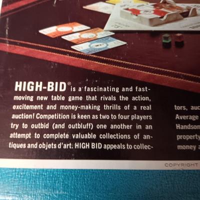 1965 HIGH-BID BOARD GAME