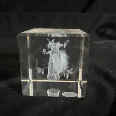 3D Etched Glass Block Hummingbird, Squirrel & More (DR-MG)