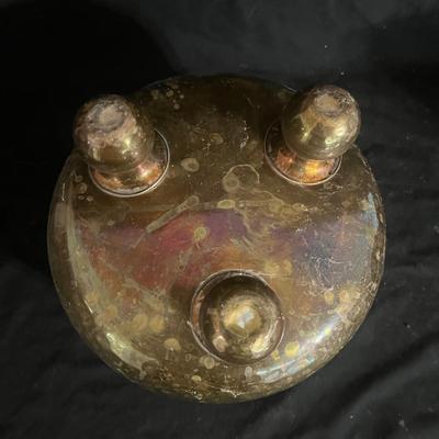 Brass Holy Water Vessel & Hammered Brass Pot (DR-MG)