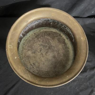 Brass Holy Water Vessel & Hammered Brass Pot (DR-MG)