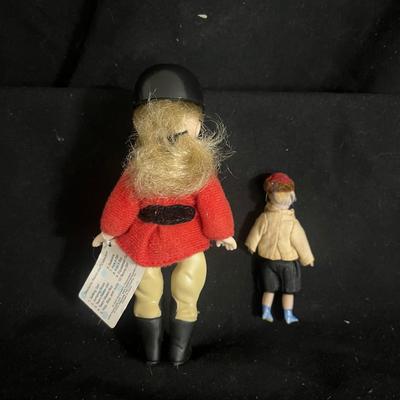Two Bisque Dolls, Scotsman Clothes Brush & More Dolls (DR-MG)