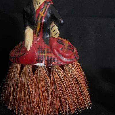 Two Bisque Dolls, Scotsman Clothes Brush & More Dolls (DR-MG)