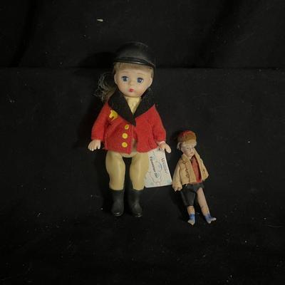 Two Bisque Dolls, Scotsman Clothes Brush & More Dolls (DR-MG)
