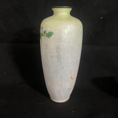 Cloissone Enameled Metal Vase & More Enameled Metal Items (DR-MG)