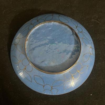 Cloissone Enameled Metal Vase & More Enameled Metal Items (DR-MG)