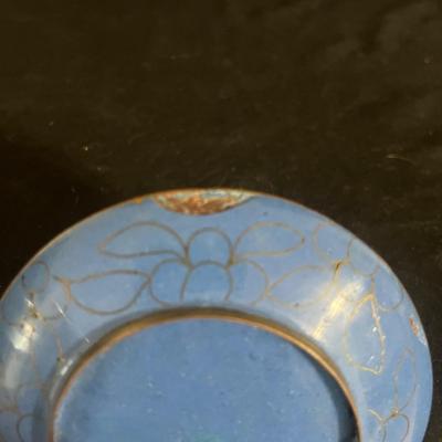 Cloissone Enameled Metal Vase & More Enameled Metal Items (DR-MG)