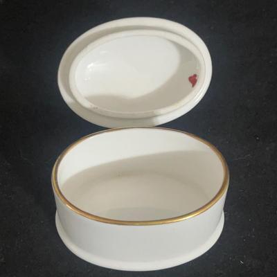 Dresden Pierced Floral Footed Compote Co & Three Small Ceramic Boxes (DR-MG)