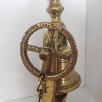 Two Brass Tavern Candlesticks (DR-KD)