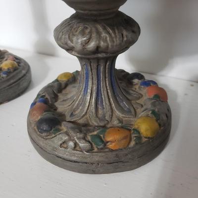 Matching Decorative Candlesticks and Bowl (DR-KD)