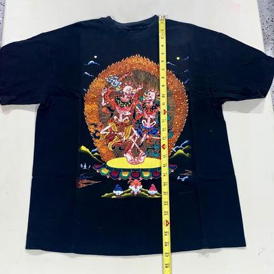 1993 Single Stitch Graphic Art Tee Shirt by Synergy Designs