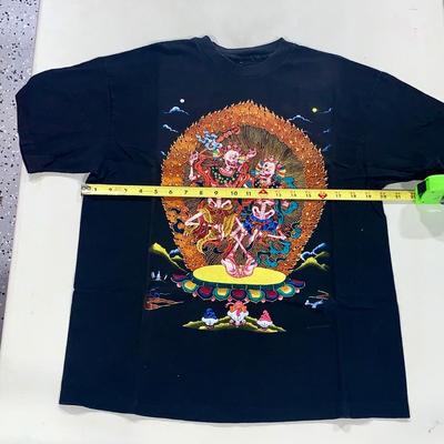 1993 Single Stitch Graphic Art Tee Shirt by Synergy Designs