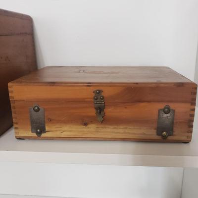 Two Dovetailed Wooden Boxes (DR-KD)